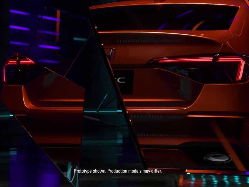 Teaser antecipa nova geração do Honda Civic